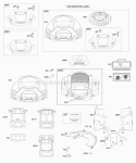 Air Cleaner Blower Housing Diagram and Parts List for 446777-0241-E1  Briggs and Stratton Engine